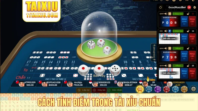 Cách tính điểm trong tài xỉu