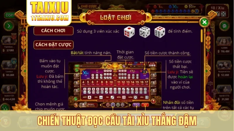 Chiến thuật đọc cầu tài xỉu thắng đậm