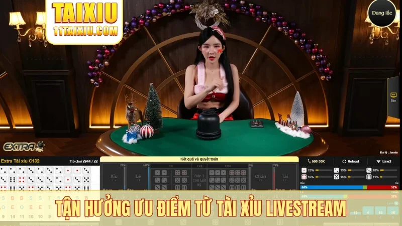 Tận hưởng ưu điểm từ tài xỉu livestream
