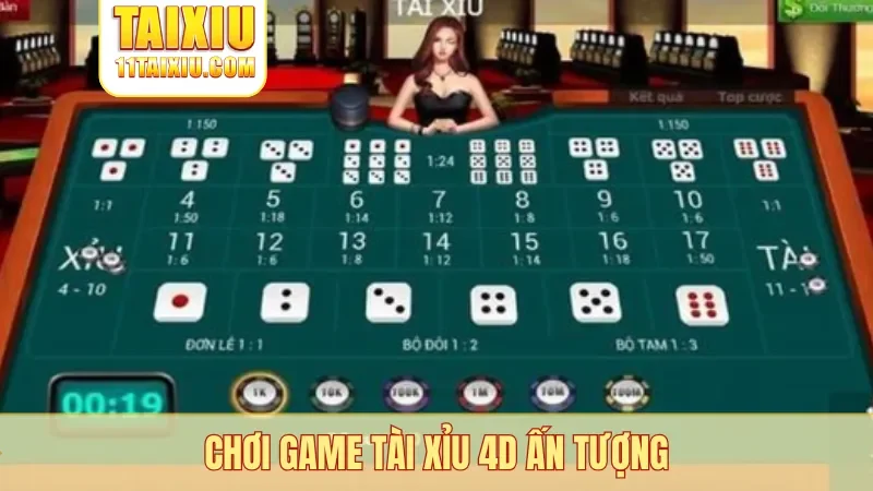 Chơi game tài xỉu 4D ấn tượng