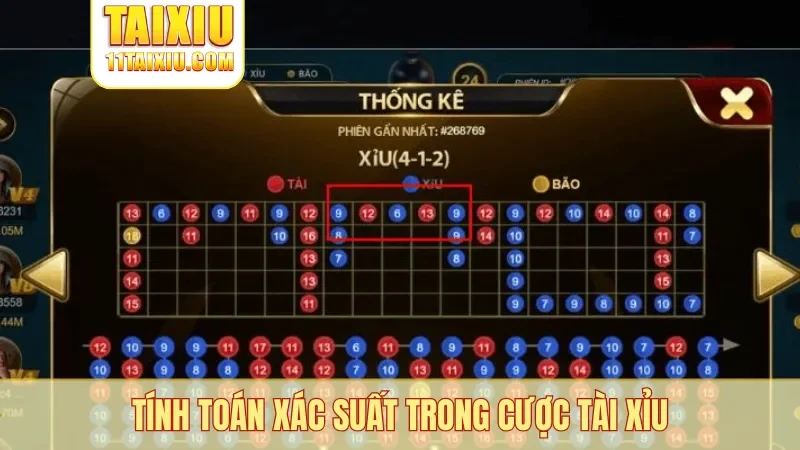 Tính toán xác suất trong cược tài xỉu